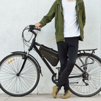 5. Wozinsky torba rowerowa na ramę roweru 3.5 l szara (WBB15BK)