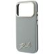 6. Etui Karl Lagerfeld Saffiano Small Script Metal Logo MagSafe na iPhone 17 Pro Max / 18 Pro Max - beżowe