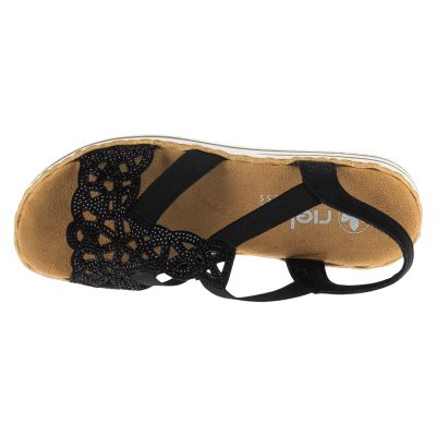 3. Rieker Sandals V0646-00 Czarne 36