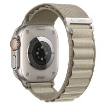 Pasek Tech-Protect Nylon Pro na Apple Watch 44 / 45 / 46 / 49 mm - beżowo-oliwkowy