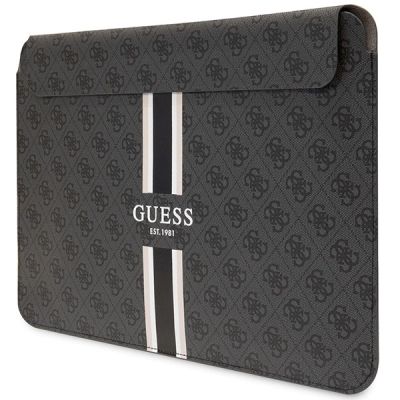 2. Pokrowiec Guess 4G Printed Stripes na laptopa 14" - czarny
