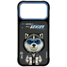 Etui Nimmy Cool&Cute 2.0 Wolf na iPhone 17 Pro - czarne