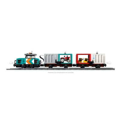 7. LEGO City 60509 - Portowy pociąg towarowy, dźwig i ciężarówka