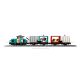 7. LEGO City 60509 - Portowy pociąg towarowy, dźwig i ciężarówka