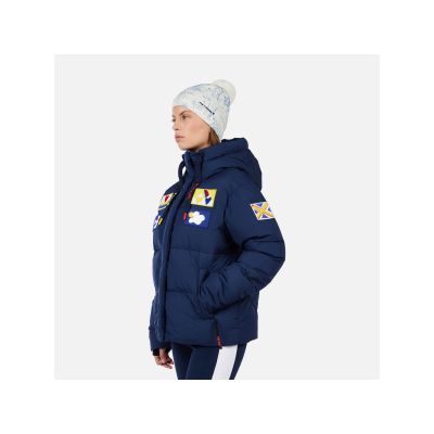 3. Kurtka narciarska damska ROSSIGNOL W JCC ALLSNOW DOWN JKT niebieska