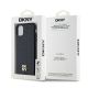 8. Etui DKNY Leather Monogram Pattern Metal Logo MagSafe na iPhone 11 / Xr - czarne