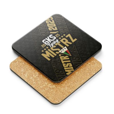 2. Kubek z podkładką GKS Tychy Mistrz Polski 2025 SREBGKS-KUBP-MIS