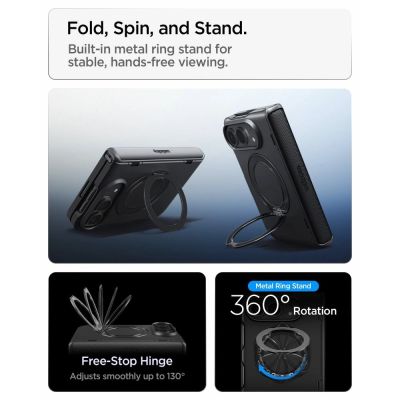 10. Etui Spigen Slim Armor Pro S Magsafe na iPhone Duo - czarne