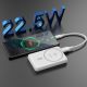 2. Powerbank magnetyczny Dudao K14S 20W 5000mAh 1x USB-A 1x USB-C - biały