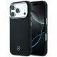 Etui Mercedes Leather Semi Wrap Wood Effect MagSafe na iPhone 17 Pro - czarne