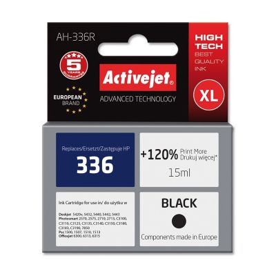 Activejet AH-336R Tusz (zamiennik HP 336 C9362EE; Premium; 15 ml; czarny)