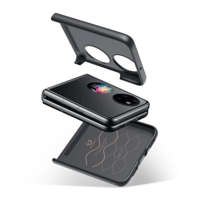 9. Dux Ducis Fino etui pokrowiec pokryty nylonowym materiałem Huawei P50 Pocket czarny