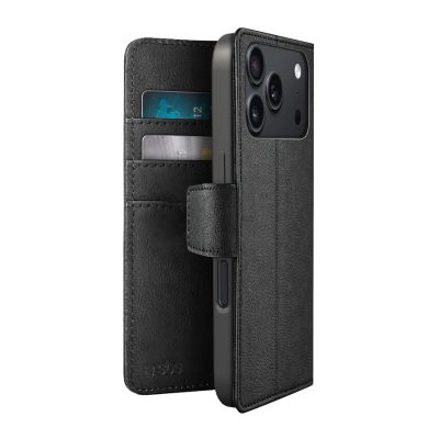 Etui SBS Wallet Classic na iPhone 18 Pro Max z portfelem i podstawką - czarne