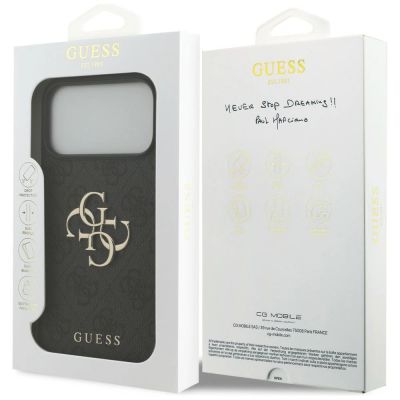 8. Etui Guess 4G Big Logo na iPhone 17 Pro Max / 18 Pro Max - czarne