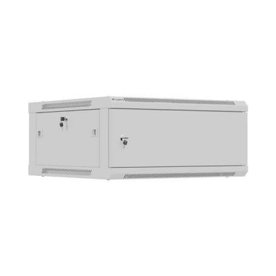 15. LANBERG SZAFA INSTALACYJNA RACK WISZĄCA 19" 4U 600X600 SZARA DRZWI METALOWE (FLAT PACK)