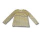 Koszulka z długim rękawem Wood Wood Kim Off-white/yellow stripes - 10235409-2323-Stripes