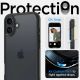 12. Etui Spigen Ultra Hybrid na iPhone 16 - czarny mat