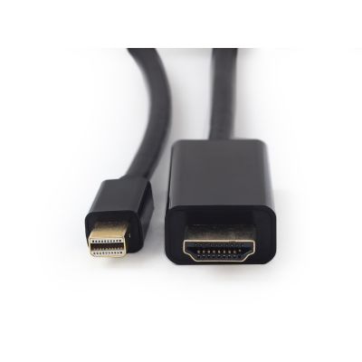 2. Kabel GEMBIRD CC-mDP-HDMI-6 (Mini DisplayPort M - HDMI M; 1,8m; kolor czarny)