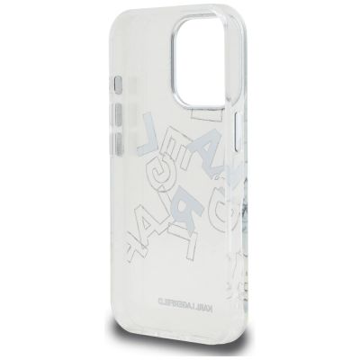 7. Etui Karl Lagerfeld IML Sketched Graphic na iPhone 16 Pro - przezroczyste