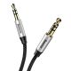 8. Baseus Yiven M30 kabel audio stereo AUX 3,5 mm męski mini jack 1m srebrno-czarny (CAM30-BS1)