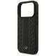 6. Etui Mercedes Leather Laurel Leaves Stripes MagSafe do iPhone 17 Pro - czarne