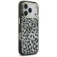 4. Etui Guess Leopard Glitter MagSafe na iPhone 17 Pro - czarne