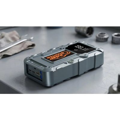 7. Extralink Jump 34 Jump Starter | Powerbank rozruchowy do odpalania samochodu |3x LED, latarka, wyświetlacz LCD