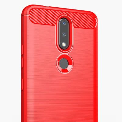 10. Carbon Case elastyczne etui pokrowiec Nokia 2.4 czarny