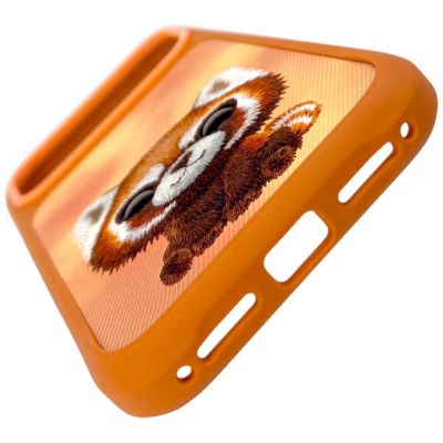 2. Etui Nimmy Big Eyed Pet 2.0 Raccoon na iPhone 17 Pro Max - pomarańczowe