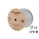 8. LANBERG KABEL UFTP KAT. 6A 305M DRUT CU LSZH SZARY CPR+FLUKE PASSED