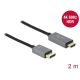 2. DeLOCK Aktywny DisplayPort 1.4 do kabla HDMI 4K 60 Hz (HDR), 2 m