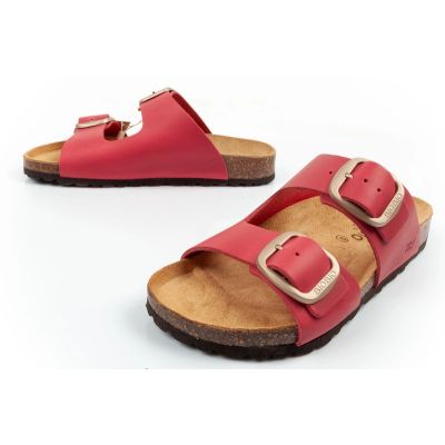 7. Bio Bio Buty laczki damskie klapki profilowane skóra naturalna