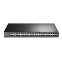 TP-Link JetStream TL-SG3452P przełącznik sieciowy Zarządzany L2/L3 Gigabit Ethernet (10/100/1000) Obsługa PoE 1U Czarny