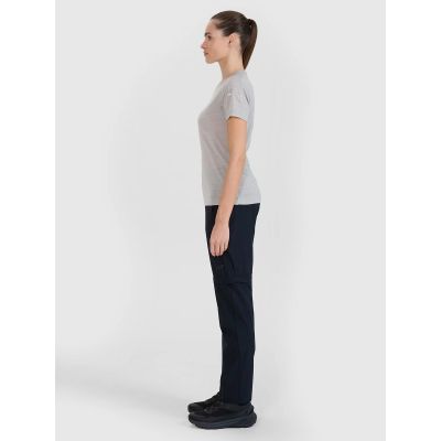 6. Spodnie trekkingowe 2w1 szybkoschnące damskie 4F 4FWSS25TFTRF0798-20S