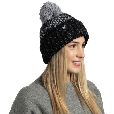 3. Czapka BUFF KNITTED & FLEECE BAND BEANIE AKNA GRAPHITE