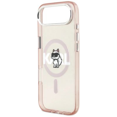 6. Etui Karl Lagerfeld IML Choupette Sketch Logo MagSafe na iPhone 17 Air - różowe