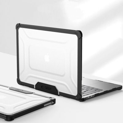 5. Etui Tech-Protect SmartShell Pro na MacBook Air 13" 2023-2025 M2 / M3 / M4 - przezroczysto-czarne