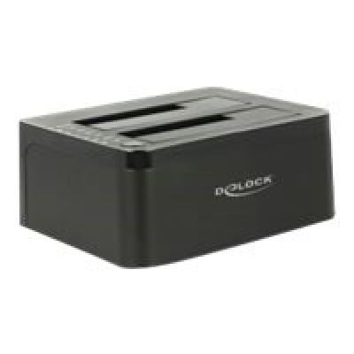 6. DeLOCK 62661 stacja dokująca do dysków twardych USB 3.2 Gen 1 (3.1 Gen 1) Type-B Czarny