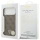 8. Etui Guess 4G Triangle Logo MagSafe na iPhone 18 Pro Max / 17 Pro Max - brązowo-srebrne