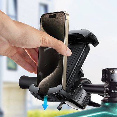 6. Ugreen uniwersalny rowerowy uchwyt na telefon na rower motocykl kierownicę czarny (LP494 black)