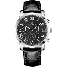 Zegarek Męski Giewont Chronograph Sapphire Srebrno Czarny GW6260-A2