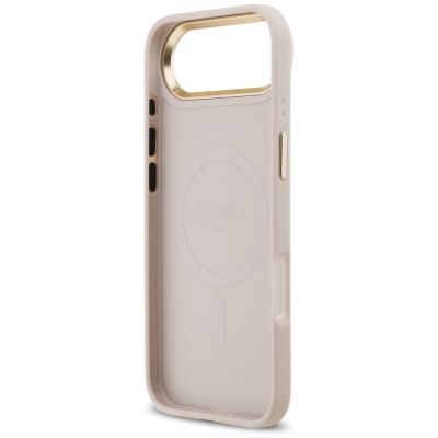 7. Etui Guess 4G Stripe MagSafe na iPhone Air - różowe