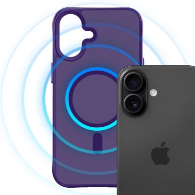 6. Etui 3mk Smoke MagCase na iPhone 17 - fioletowe-półprzezroczyste