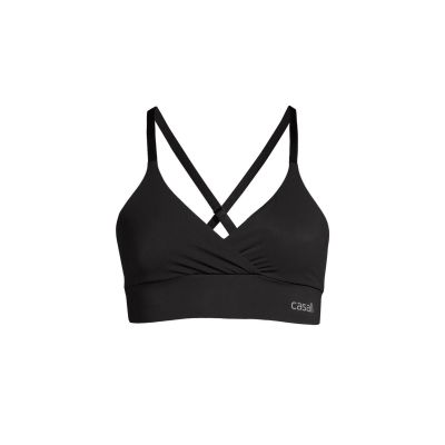 Stanik treningowy CASALL Wrap Sports Bra czarny