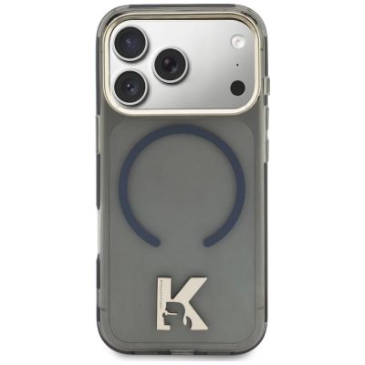 3. Etui Karl Lagerfeld IML K Head Logo MagSafe na iPhone 17 Pro Max - czarne
