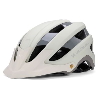 3. Kask rowerowy MTB Wozinsky z odpinanym daszkiem lekki 57-62 cm - pastelowa zieleń