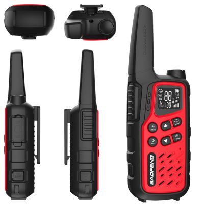 3. Krótkofalówka Baofeng BF-T25E czerwona, 2 sztuki
