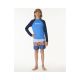 4. Lycra RIP CURL Shock Upf L/S-Boy niebieski