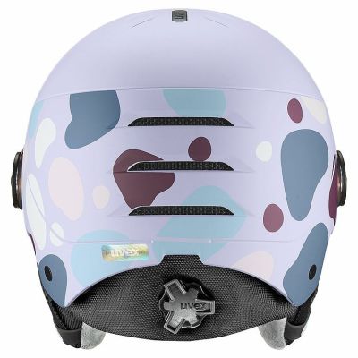 6. Uvex Skihelm rocket jr visor Lawenda