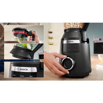 22. Blender kielichowy Bosch MMB6652B Serie 6 VitaPower (1800W; czarny)